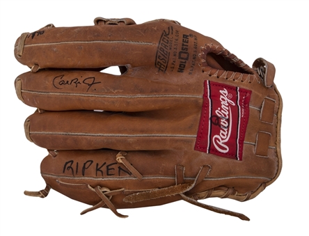 1990 Cal Ripken Jr. Game Used & Signed Rawlings PRO 6-HF Model Fielders Glove (Ripken LOA & PSA/DNA)